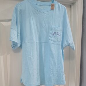 PINK Light Blue Graphic T-Shirt